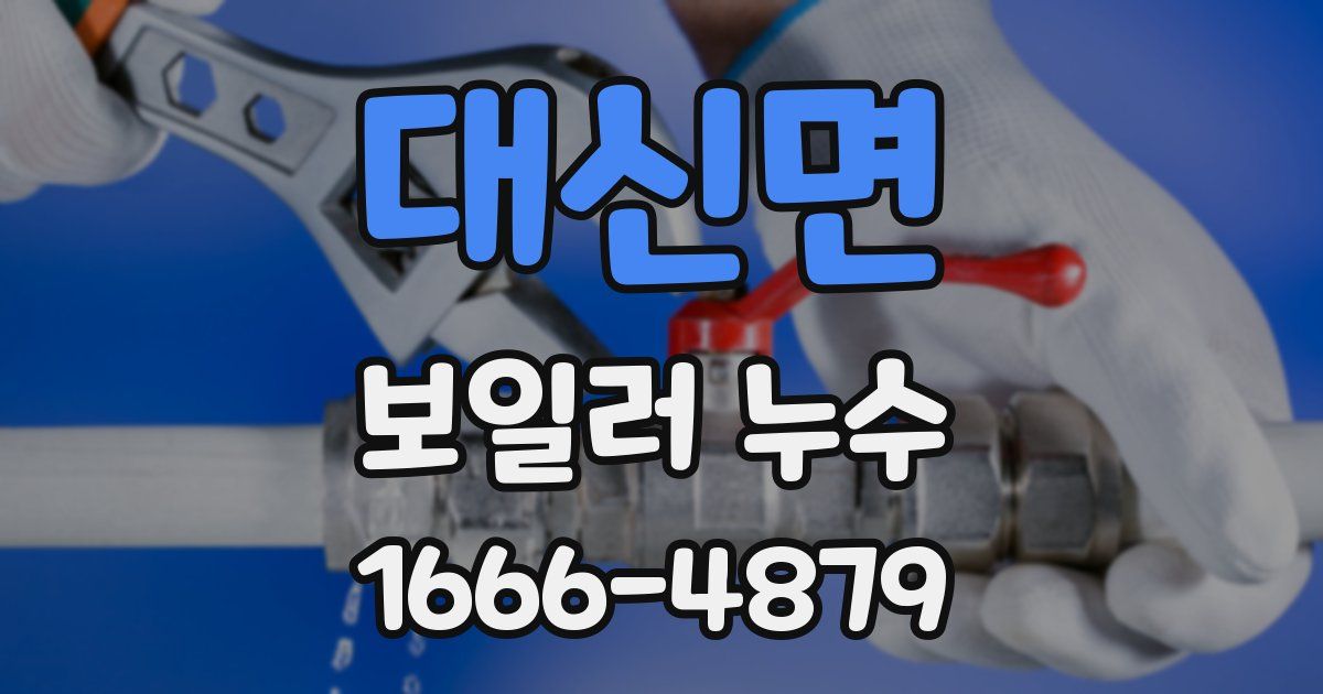 대신면 보일러 누수