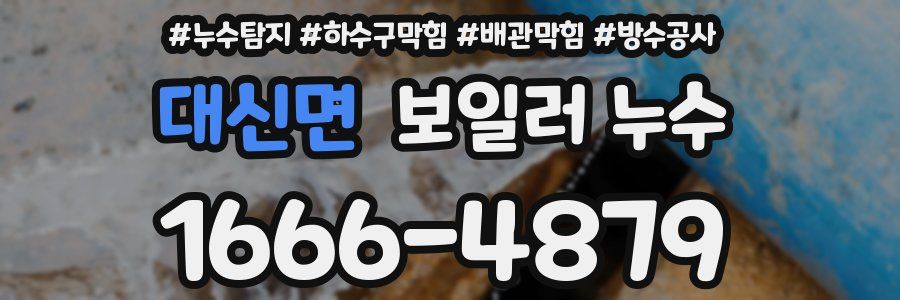대신면 보일러 누수