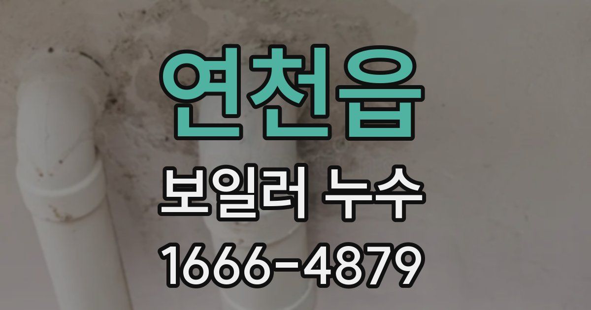 연천읍 보일러 누수
