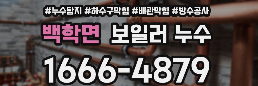 백학면 보일러 누수