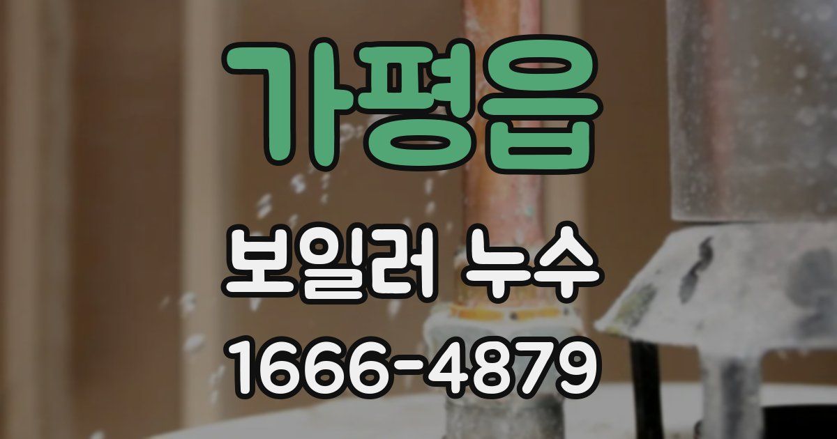 가평읍 보일러 누수