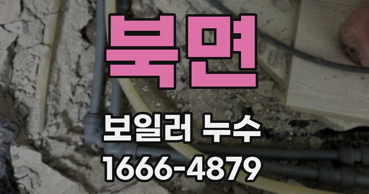 북면 보일러 누수