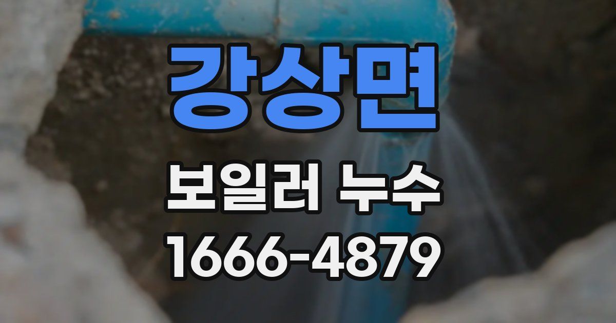 강상면 보일러 누수
