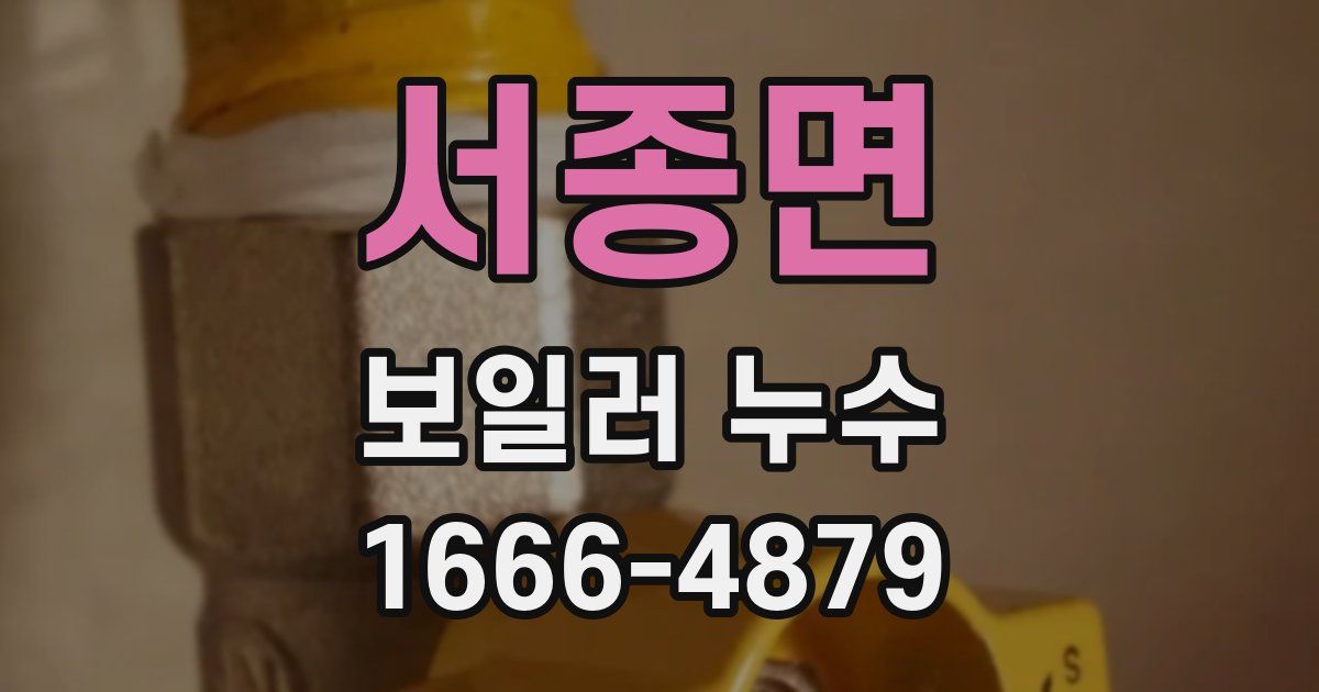 서종면 보일러 누수