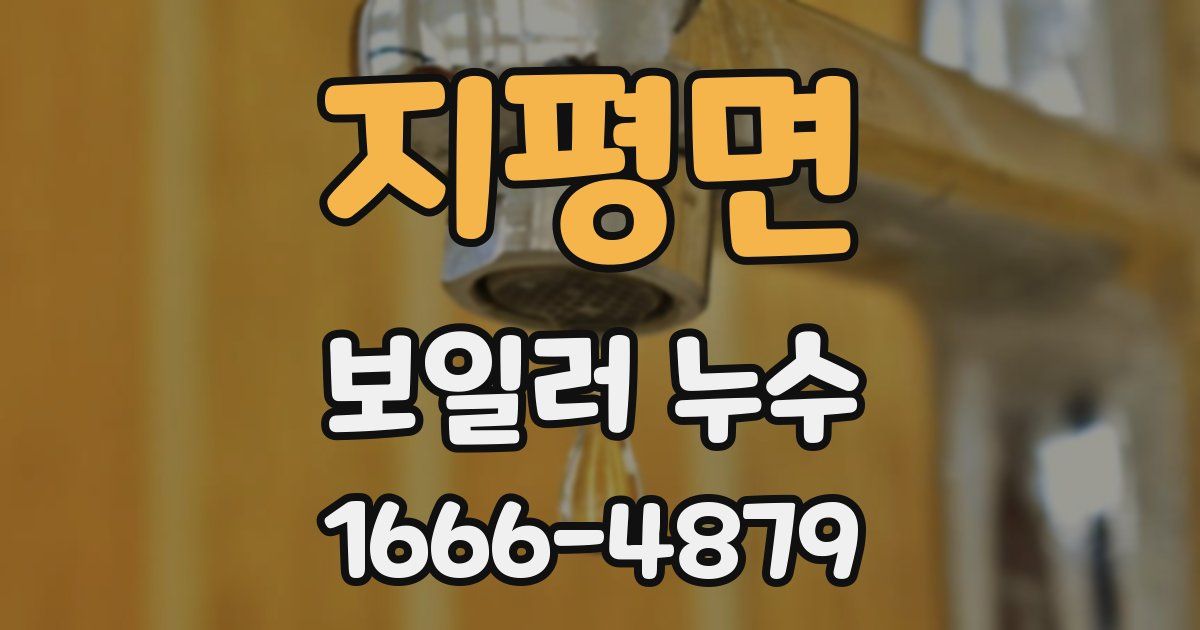 지평면 보일러 누수