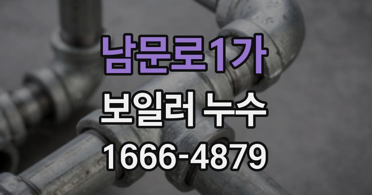 남문로1가 보일러 누수
