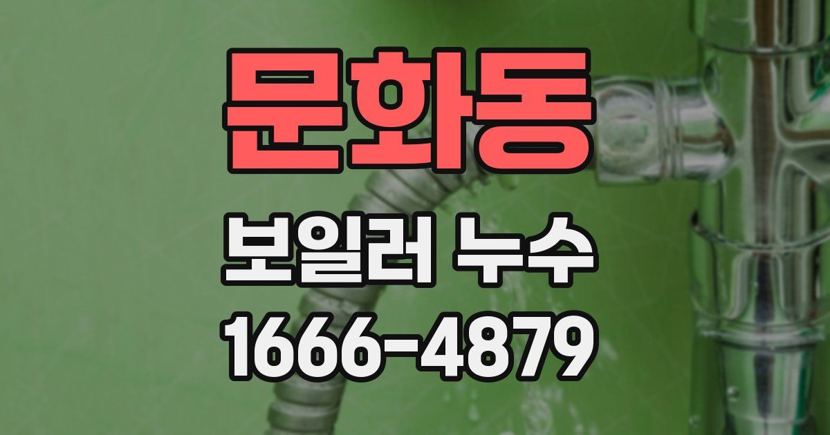 문화동 보일러 누수