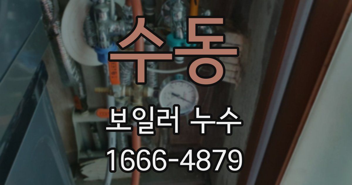 수동 보일러 누수