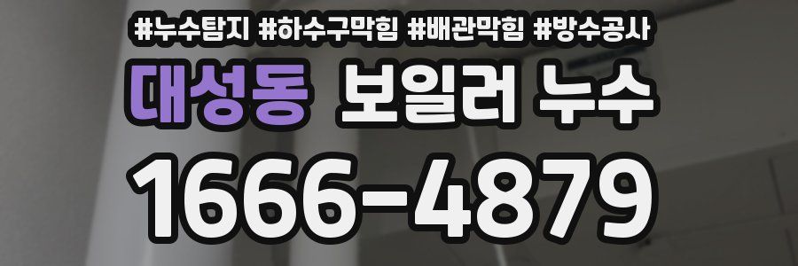 대성동 보일러 누수