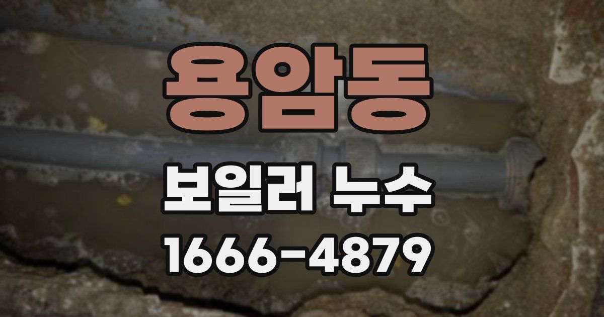 용암동 보일러 누수