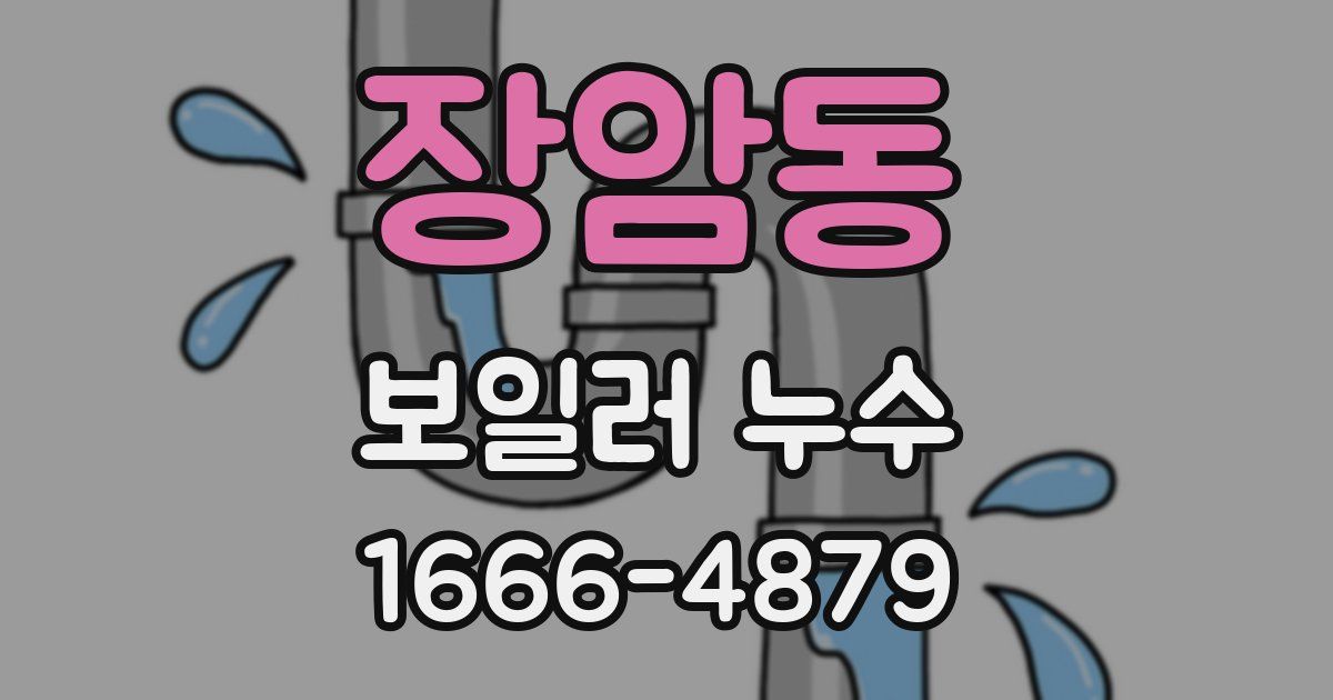 장암동 보일러 누수