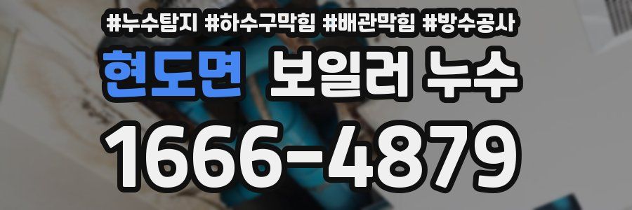현도면 보일러 누수