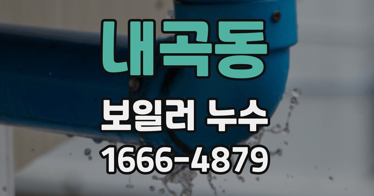 내곡동 보일러 누수