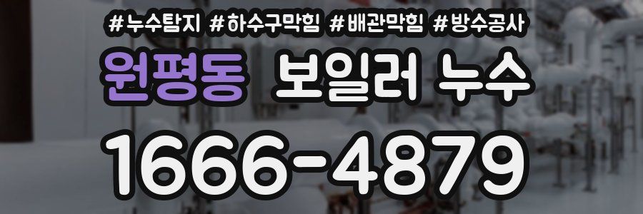 원평동 보일러 누수