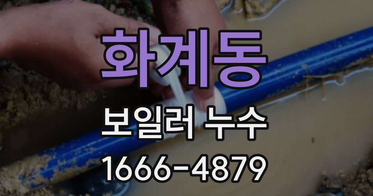 화계동 보일러 누수