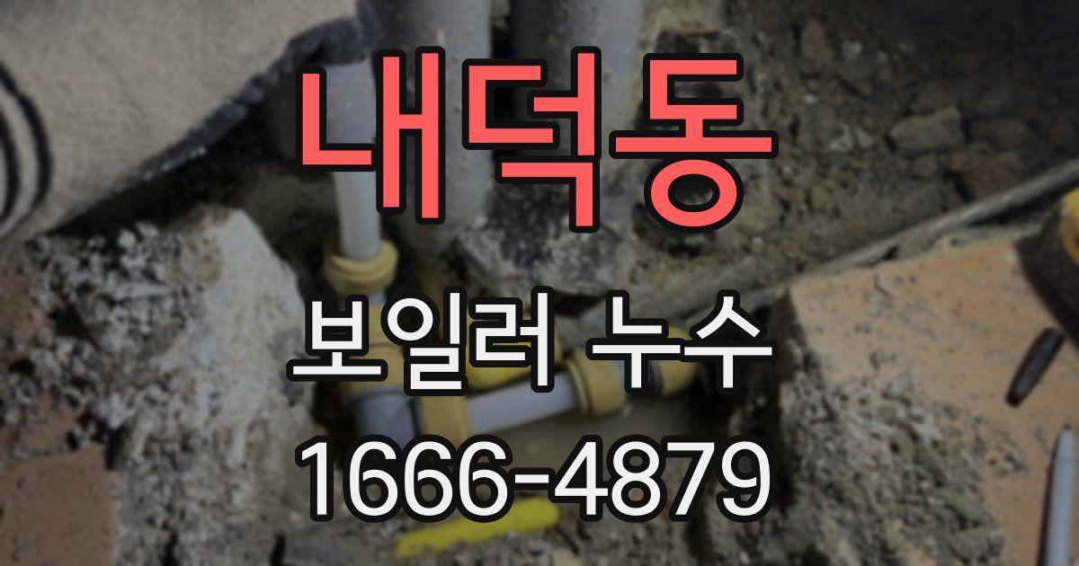내덕동 보일러 누수