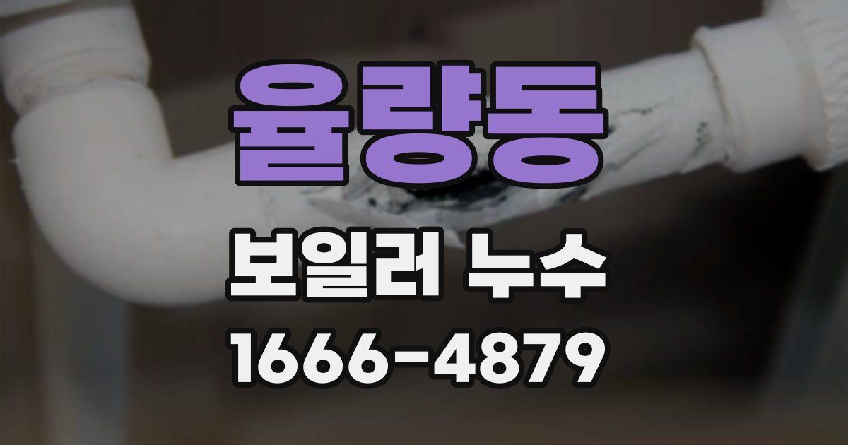 율량동 보일러 누수