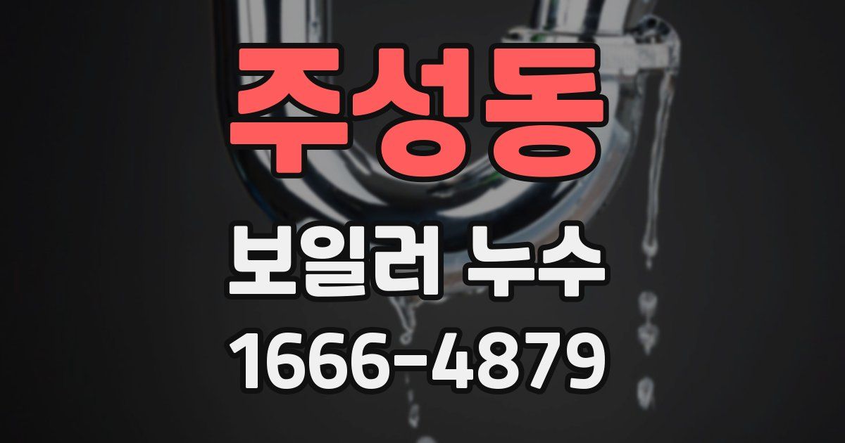 주성동 보일러 누수