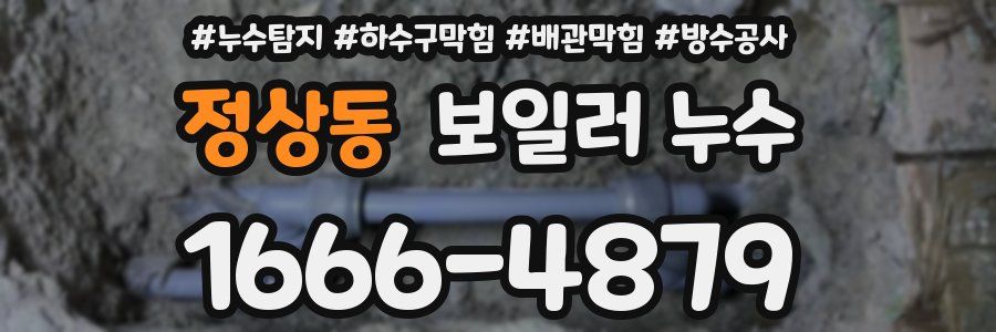 정상동 보일러 누수