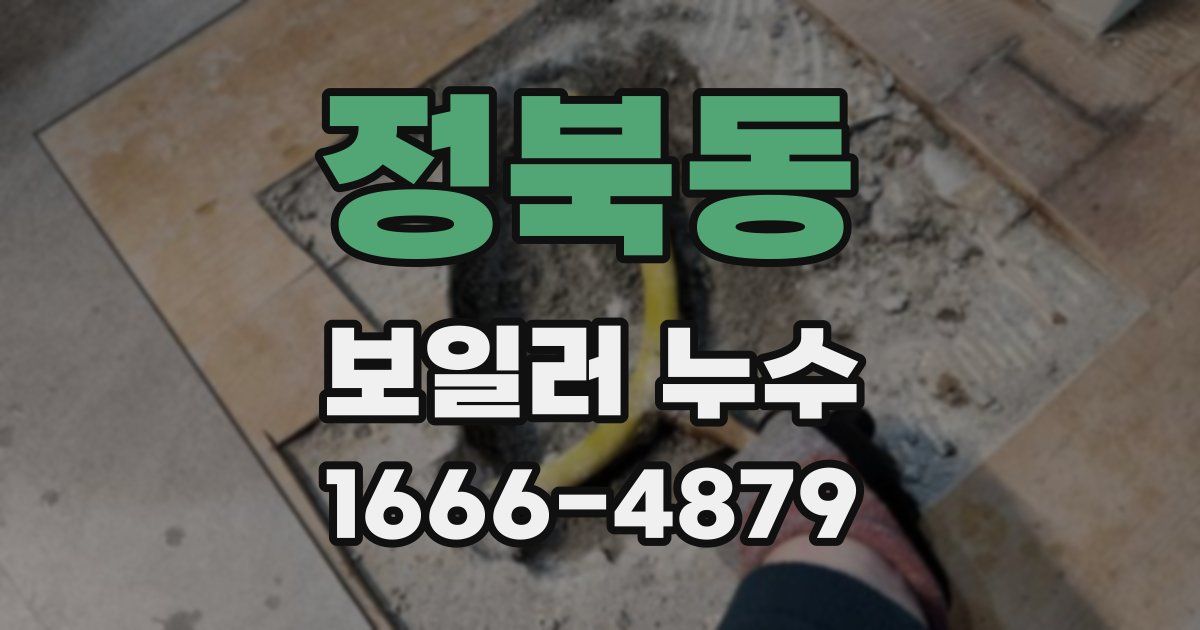 정북동 보일러 누수