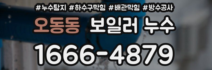 오동동 보일러 누수