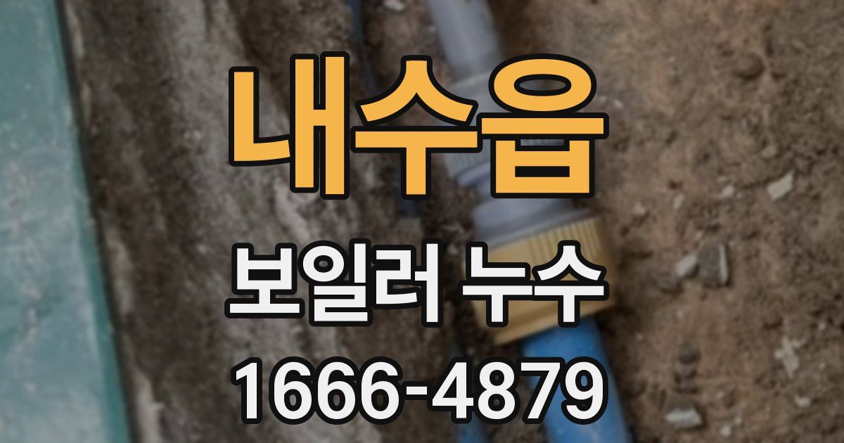 내수읍 보일러 누수