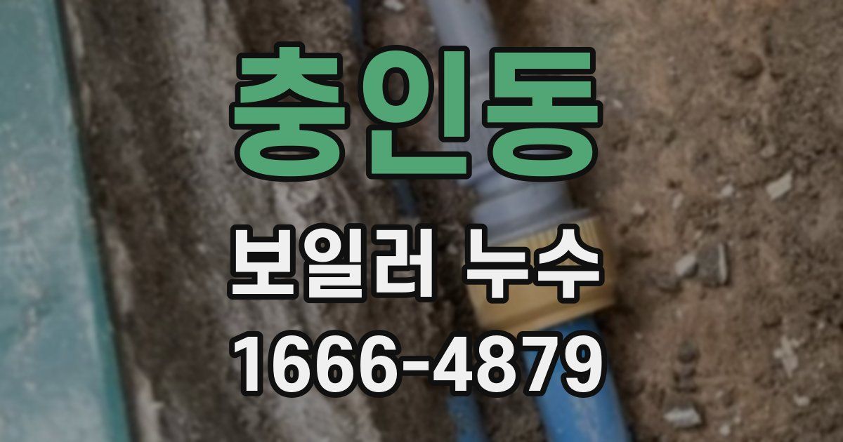충인동 보일러 누수