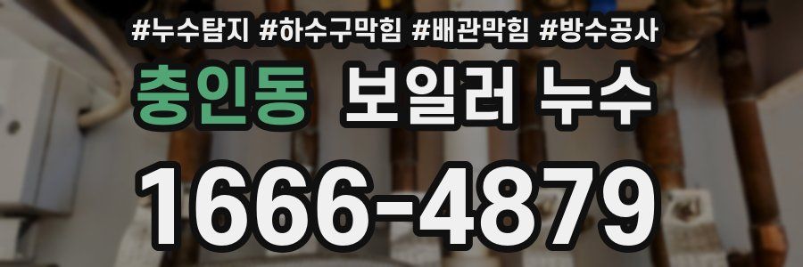 충인동 보일러 누수