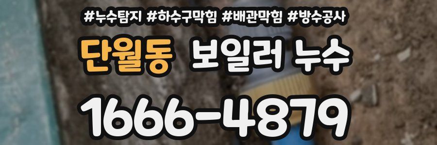 단월동 보일러 누수