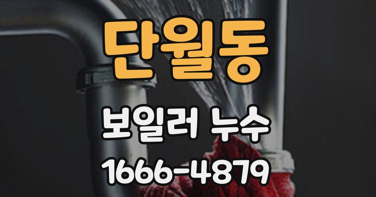 단월동 보일러 누수