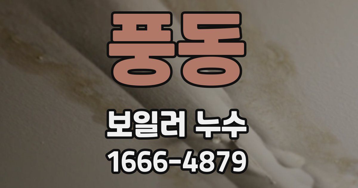 풍동 보일러 누수