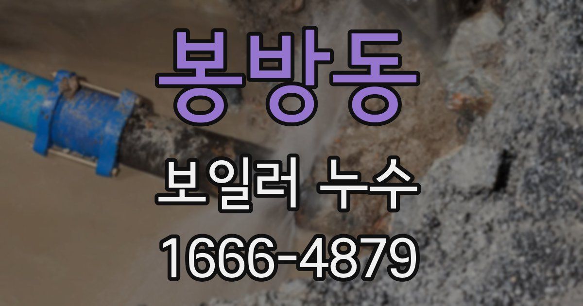 봉방동 보일러 누수