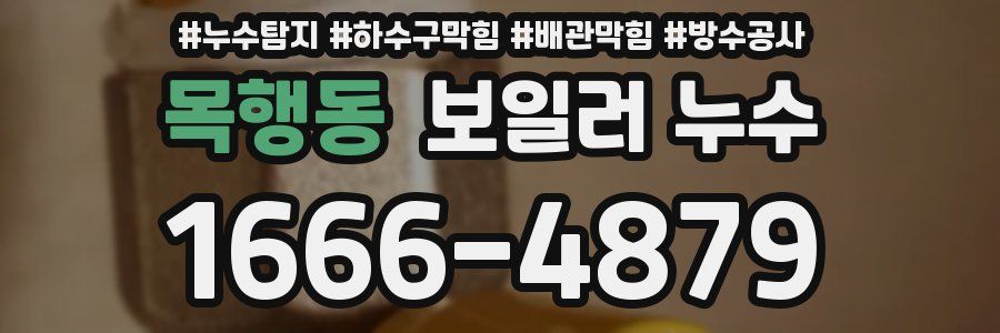목행동 보일러 누수