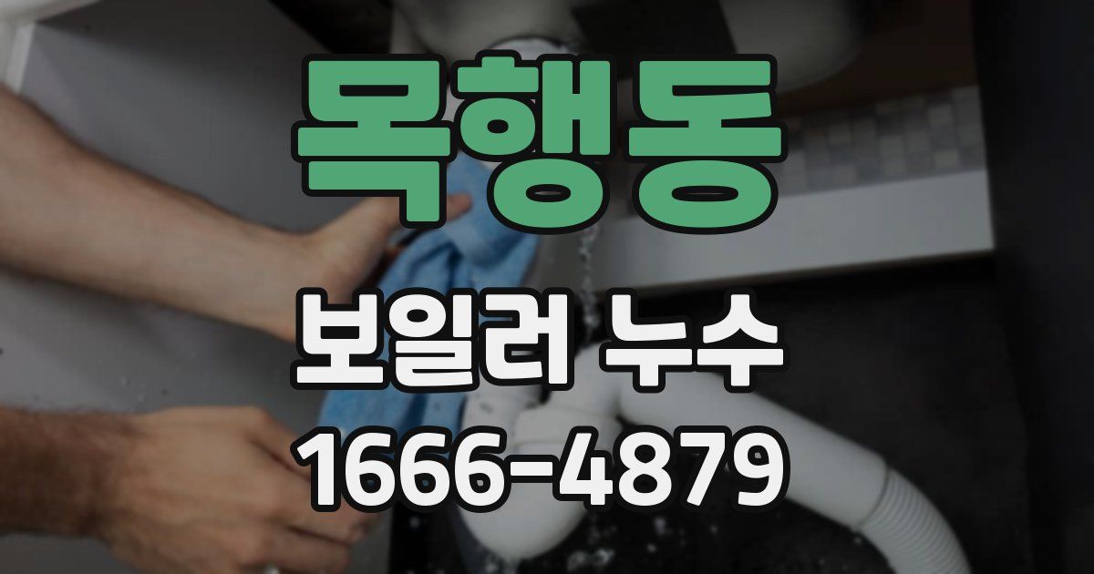 목행동 보일러 누수