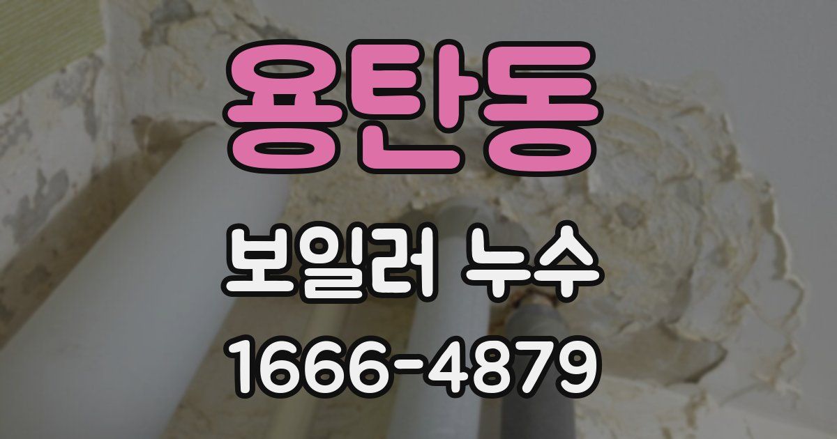 용탄동 보일러 누수