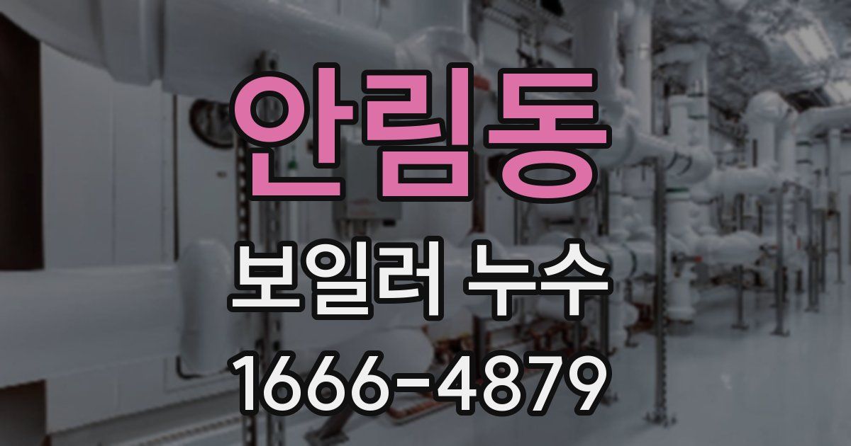 안림동 보일러 누수