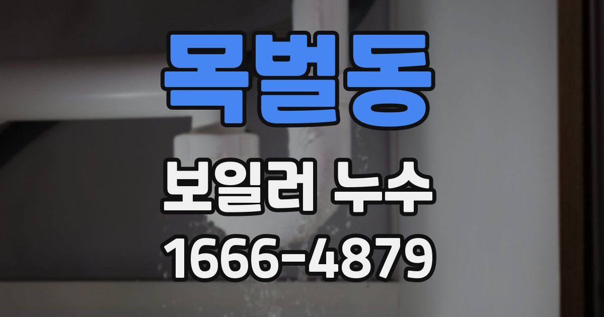 목벌동 보일러 누수