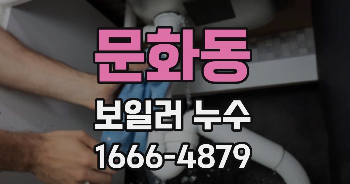 문화동 보일러 누수