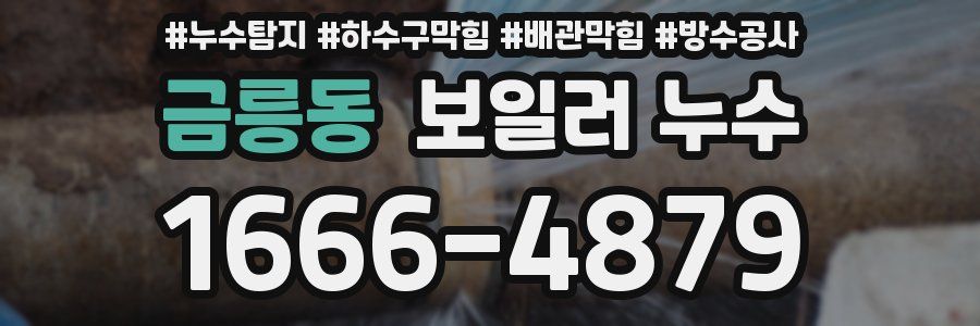 금릉동 보일러 누수