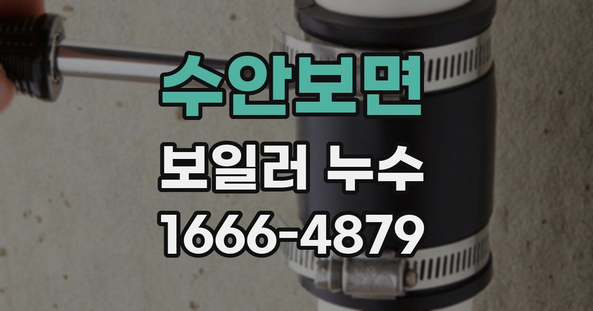 수안보면 보일러 누수