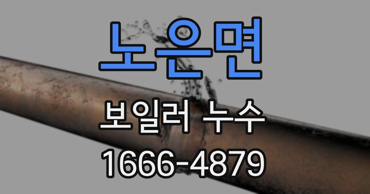 노은면 보일러 누수