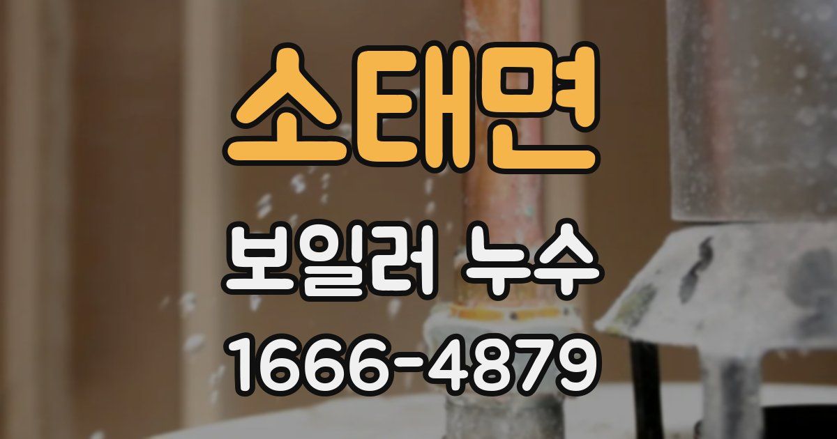소태면 보일러 누수