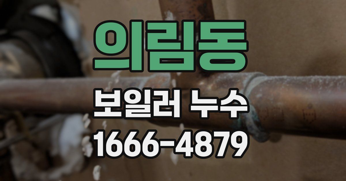 의림동 보일러 누수