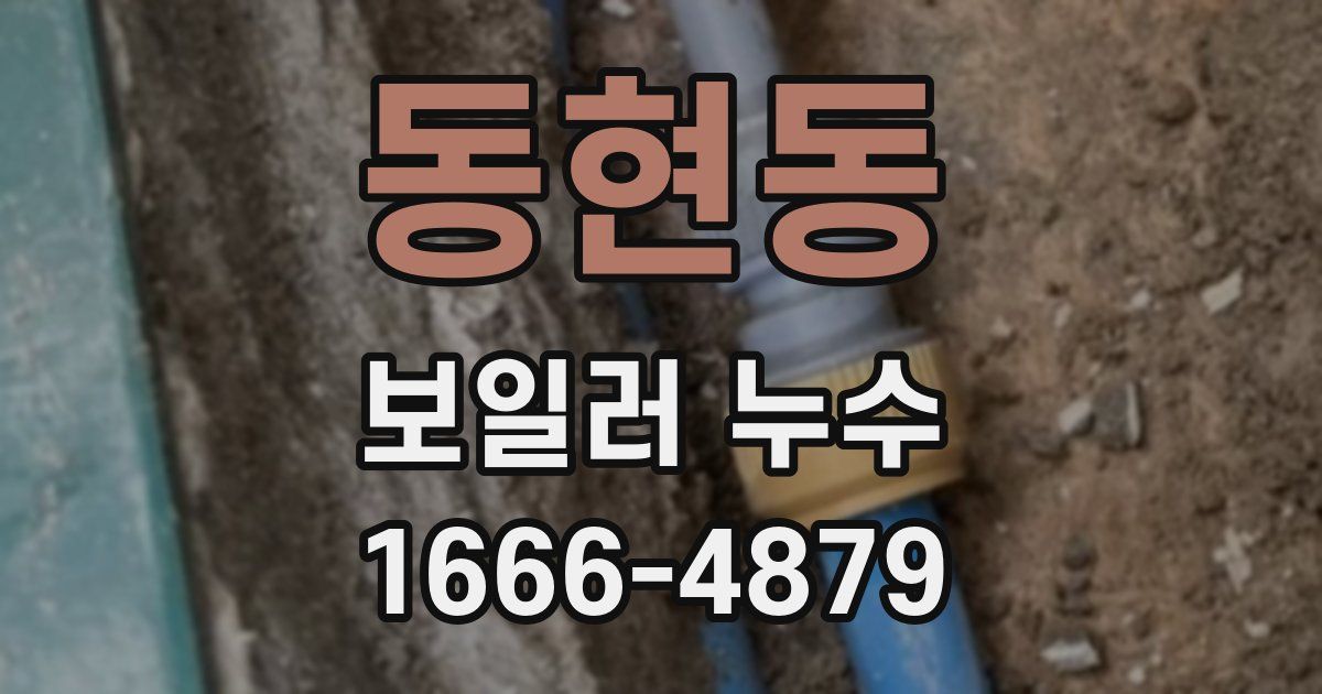 동현동 보일러 누수