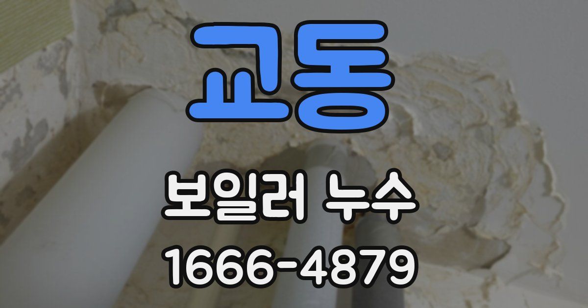 교동 보일러 누수