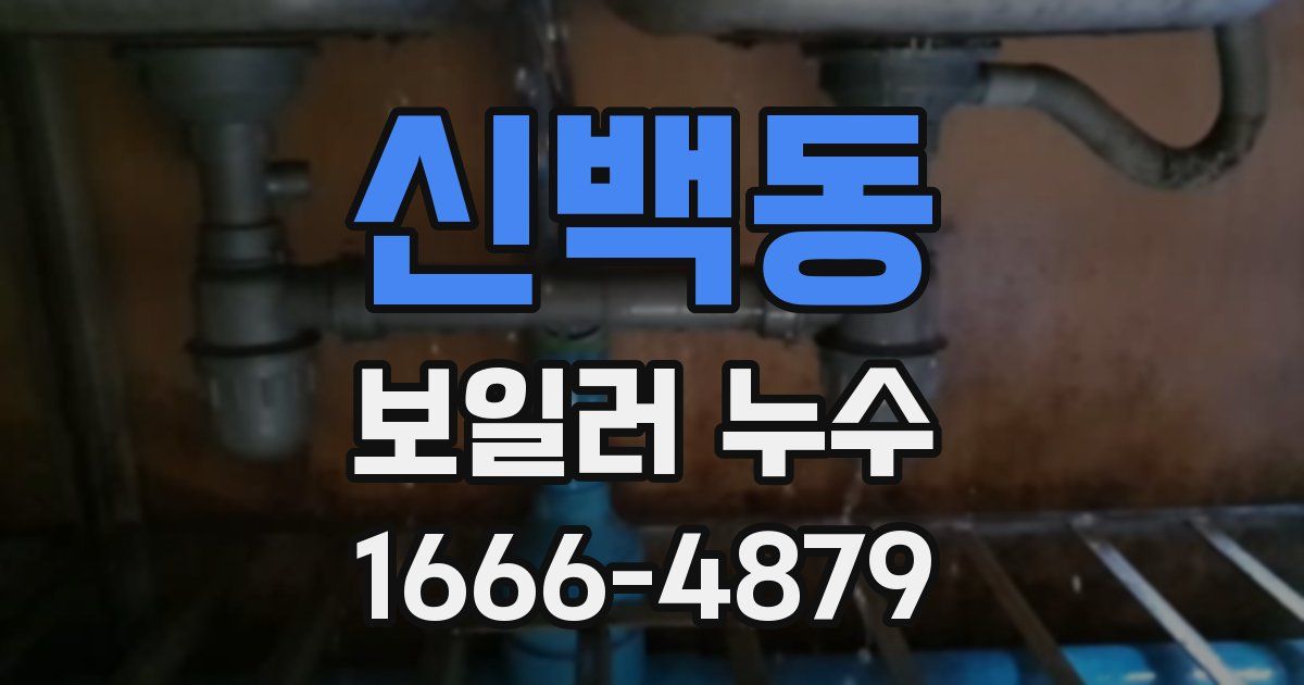신백동 보일러 누수