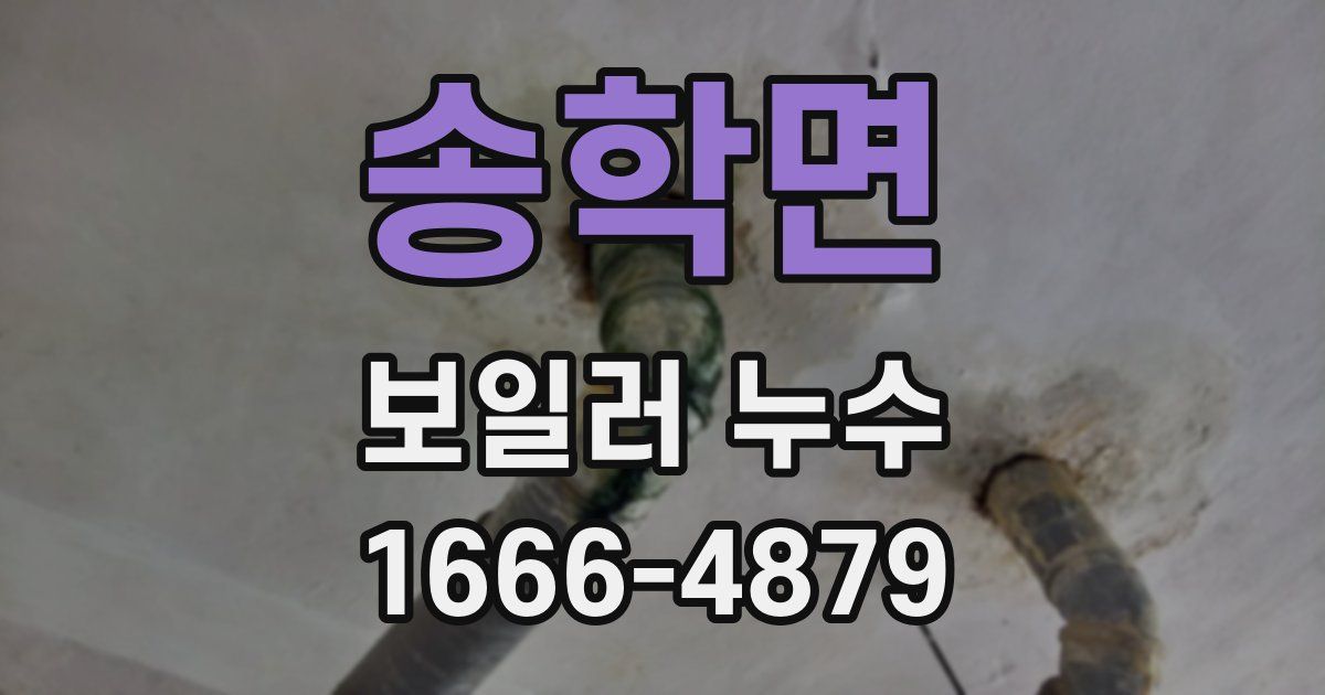 송학면 보일러 누수