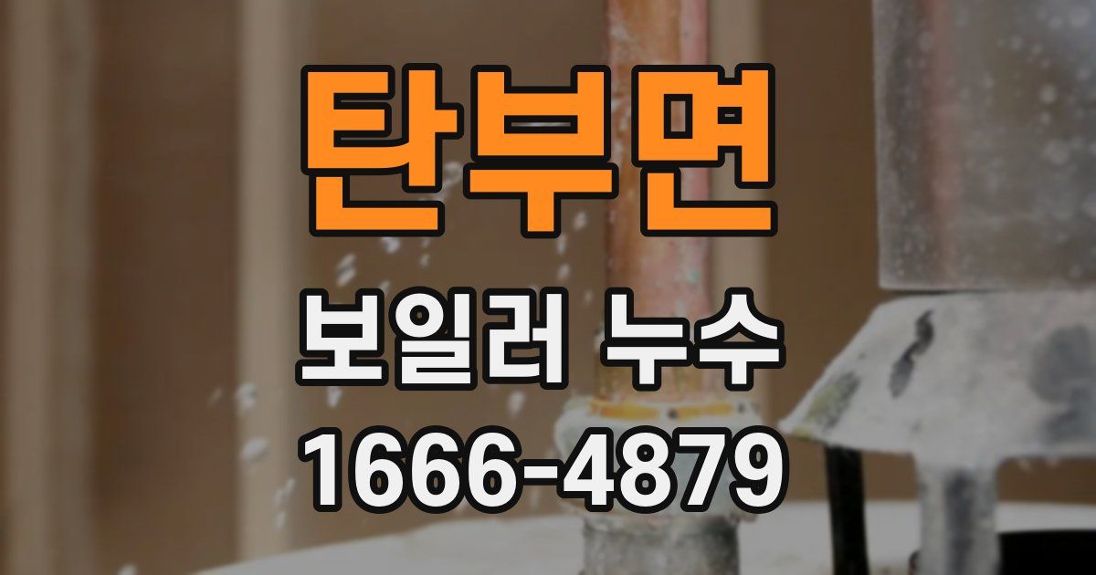 탄부면 보일러 누수