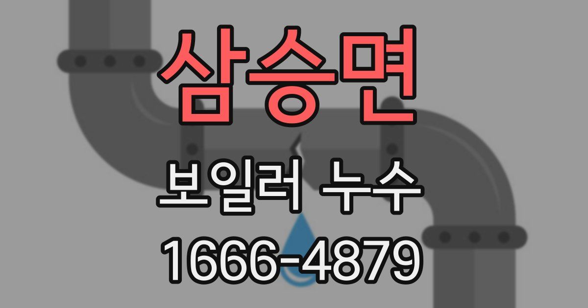 삼승면 보일러 누수