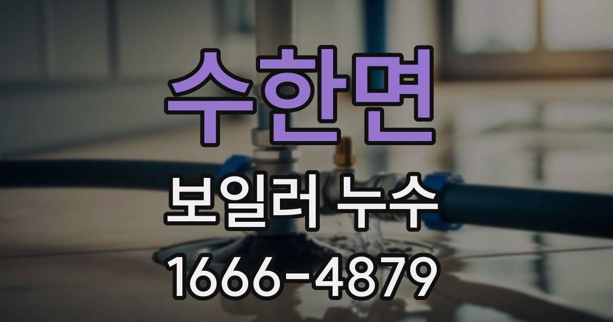 수한면 보일러 누수